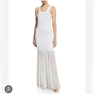 Nightcap Clothing Starlit Stretch Maxi Lace Stretch Maxi White Medium M.